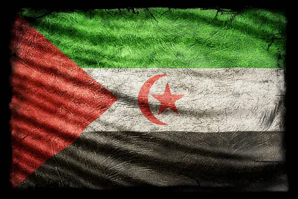 Batı Sahra Bayrağı, Grunge Doku Arkaplanı