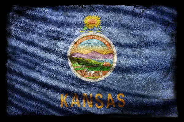 Kansas Bayrağı, Grunge Doku Arkaplanı