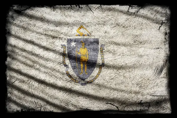 Massachusetts Bayrağı, Grunge Doku Arkaplanı