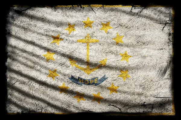 Rhode Island Bayrağı, Grunge Doku Arkaplanı