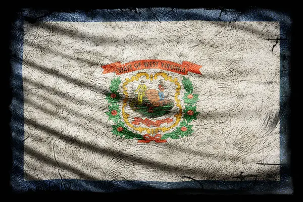 Batı Virginia Bayrağı, Grunge Doku Arkaplanı