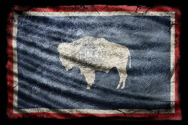 Wyoming Bayrağı, Grunge Doku Arkaplanı