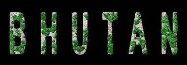 Bhutan Ormanını Değiştirme ve İklim Mesajı, Sürdürülebilir Yeşil Tipografi, Yeşil Gündem