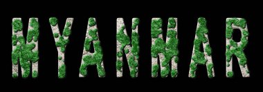 Myanmar Yeniden Ormanlama ve İklim Mesajı, Sürdürülebilir Yeşil Tipografi, Yeşil Gündem