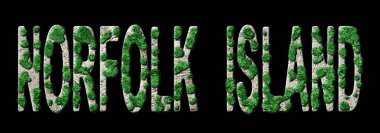 Norfolk Adası Yeniden Ormanlama ve İklim Mesajı, Sürdürülebilir Yeşil Tipografi, Yeşil Gündem