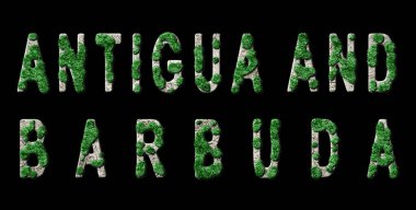 Antigua ve Barbuda Ormanlaşması ve İklim Mesajı, Sürdürülebilir Yeşil Tipografi, Yeşil Gündem