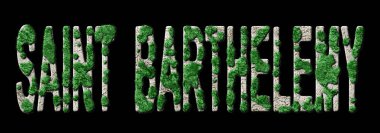 Saint Barthelemy Ormancılık ve İklim Mesajı, Sürdürülebilir Yeşil Tipografi, Yeşil Gündem