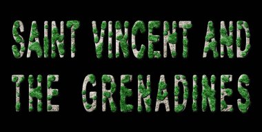 Saint Vincent ve Grenadines Yeniden Ormanlama ve İklim Mesajı, Sürdürülebilir Yeşil Tipografi, Yeşil Gündem