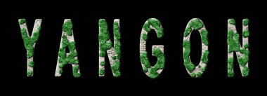 Yangon Ormanlama ve Biyofili, Yangon Yeşil Tipografi