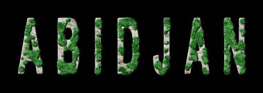 Abidjan Ormancılık ve Biyofilya, Abidjan Yeşil Tipografisi