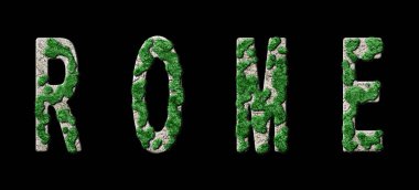 Roma Yeniden Ormanlama ve Biyofilya, Roma Yeşil Tipografi