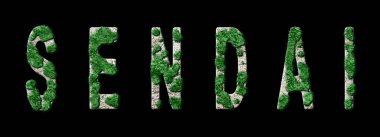 Sendai Ormanı ve Biyofili, Sendai Yeşil Tipografisi