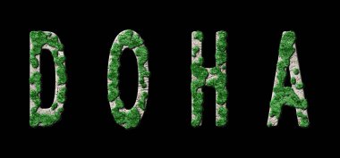 Doha Ormanlama ve Biyofili, Doha Yeşil Tipografi