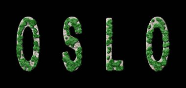 Oslo Yeniden Ormanlanma ve Biyofilya, Oslo Yeşil Tipografisi