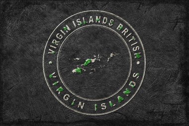 Virgin Adaları Haritası İngiliz Yeniden Ormanlama Yeşil Gündem, İklim Mesajı