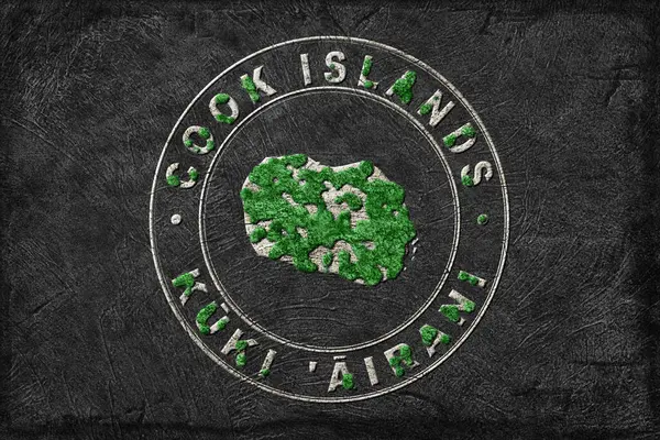 Cook Adaları 'nın Haritası Yeniden Ormanlama Yeşil Gündem, İklim Mesajı