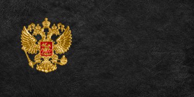Rus İmparatorluk Kartalı, Çift Başlı Heraldik Siyah Arkaplan Sembolü
