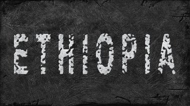 Etiyopya Lityum Çıkarması, Modern Madencilik Konsepti, Grunge Arkaplan