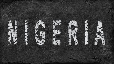 Nijerya Lityum Çıkarması, Modern Madencilik Konsepti, Grunge Arkaplan