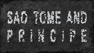 Sao Tome ve Principe Lithium Extraction, Modern Maden Konsepti, Grunge Arkaplan