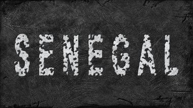 Senegal Lityum Çıkarma, Modern Madencilik Konsepti, Grunge Arkaplan