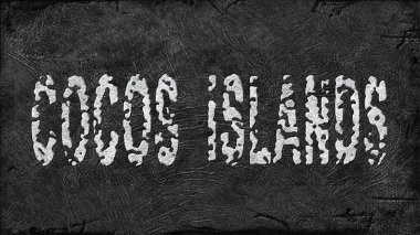 Cocos Adaları Lityum Çıkarma, Modern Madencilik Konsepti, Grunge Arkaplan