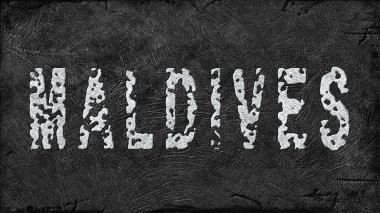 Maldivler Lityum Çıkarma, Modern Madencilik Konsepti, Grunge Arkaplan