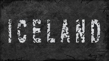 İzlanda Lityum Çıkarması, Modern Madencilik Konsepti, Grunge Arkaplan