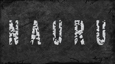 Nauru Lityum Çıkarma, Modern Madencilik Konsepti, Grunge Arkaplan