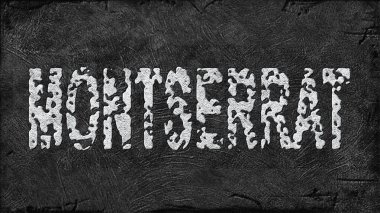 Montserrat Lityum Çıkarması, Modern Madencilik Konsepti, Grunge Arkaplan