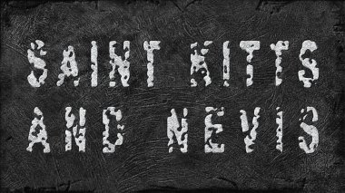 Saint Kitts ve Nevis Lithium Extraction, Modern Madencilik Konsepti, Grunge Arkaplan