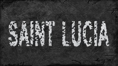 Saint Lucia Lityum Çıkarma, Modern Madencilik Konsepti, Grunge Arkaplan