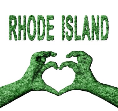 Rhode Island Yeşil Yürekli Eller ve Doğa Tarzında Ülke Adı