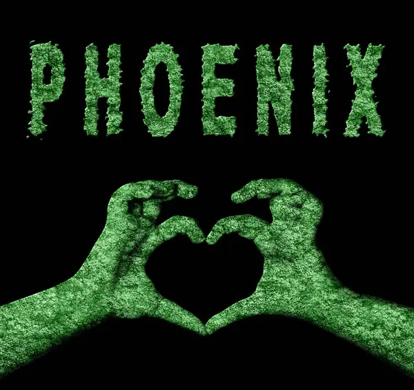 Phoenix Kalp Eller Doğa Sembolü
