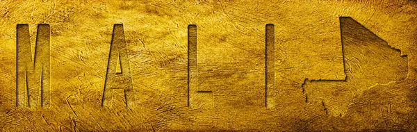 Grunge Altın Doku Üzerine Mali Haritası ve Metni