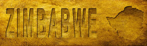 Zimbabwe Grunge Altın Doku Haritası ve Metni