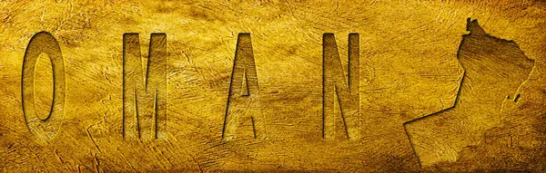 Umman Haritası ve Grunge Altın Doku Üzerine Metin