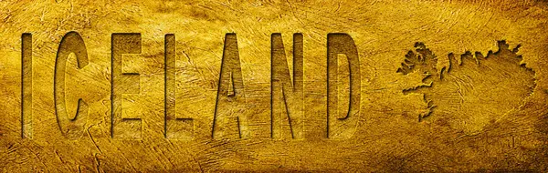 İzlanda Grunge Altın Doku Haritası ve Metni