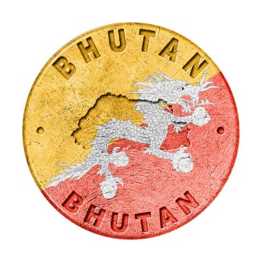 Haritalı Bhutan Bayrak Düğmesi, Retro Biçim