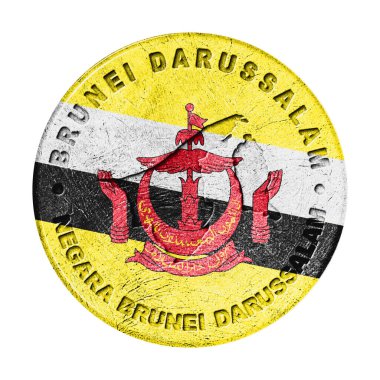 Haritalı Brunei Bayrak Düğmesi, Retro Biçimi