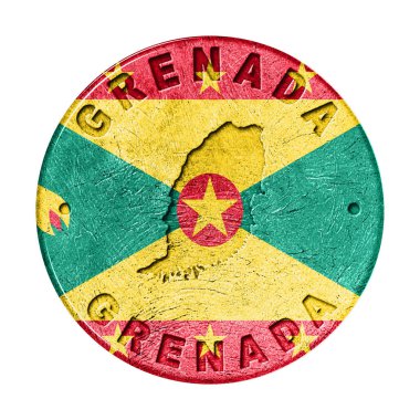 Haritalı Grenada Bayrak Düğmesi, Retro Biçimi
