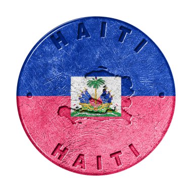 Haritalı Haiti Bayrak Düğmesi, Retro Biçimi