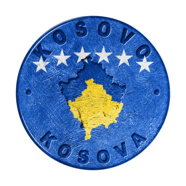Harita, Retro Biçimli Kosova Bayrak Düğmesi