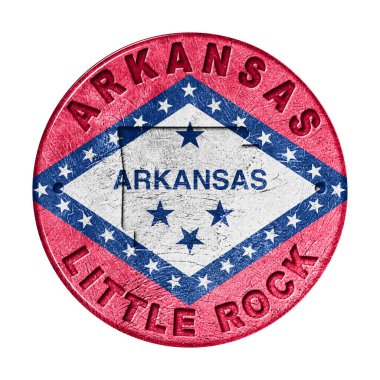 Haritalı Arkansas Bayrak Düğmesi, Retro Biçimi
