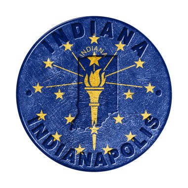 Haritalı Indiana Bayrak Düğmesi, Retro Biçimli