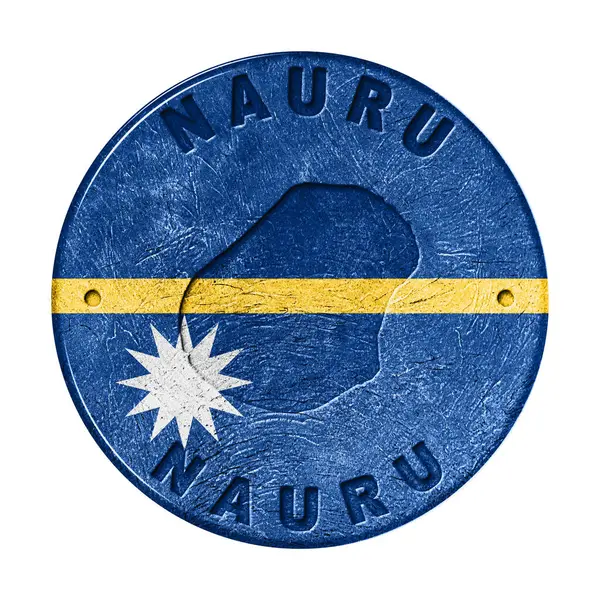 Haritalı Nauru Bayrak Düğmesi, Retro Biçimi