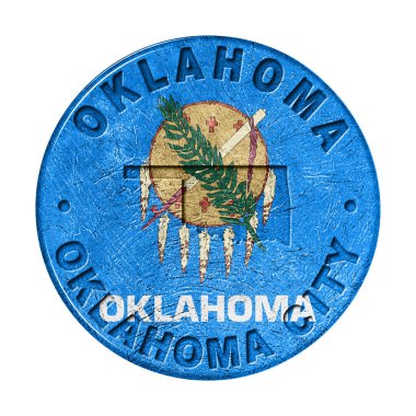 Haritalı Oklahoma Bayrak Düğmesi, Retro Biçimi