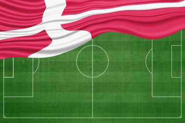 Danimarka Futbol Sahasında Bayrak, Ulusal Futbol