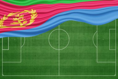 Ulusal Futbol Sahasında Eritre Bayrağı