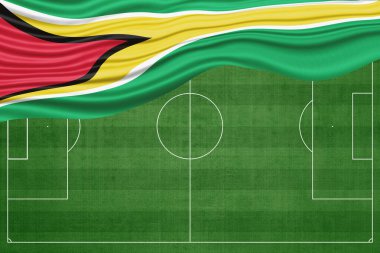 Futbol Sahasında Guyana Bayrağı, Ulusal Futbol